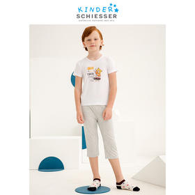【印花莫代尔】SCHIESSER KINDER/舒雅童装男童短袖七分裤家居服套装3B/17129H