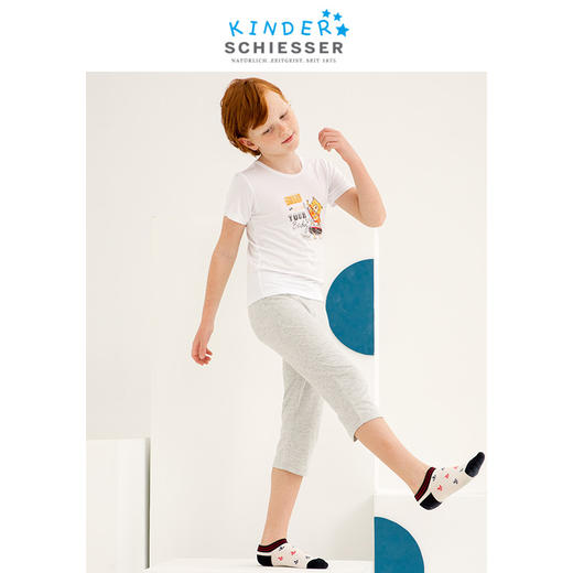 【印花莫代尔】SCHIESSER KINDER/舒雅童装男童短袖七分裤家居服套装3B/17129H 商品图1