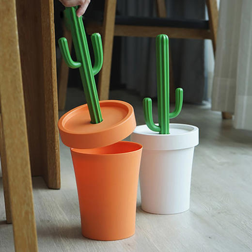 泰国Qualy进口创意可压缩仙人掌垃圾桶 商品图2