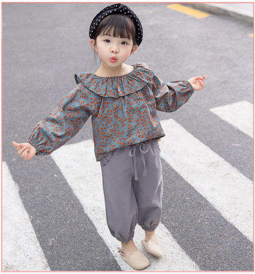 TG41卡哇伊荷叶边小衫，可爱极了 商品图0