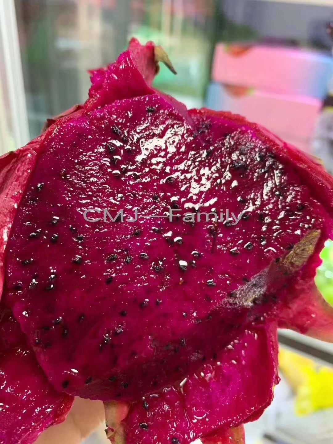 红心火龙果切盒