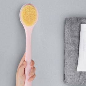 长柄软毛搓澡刷（粉色）