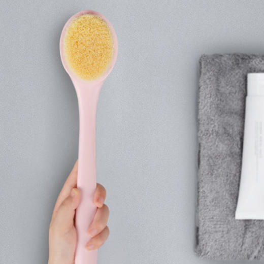 长柄软毛搓澡刷（粉色） 商品图0