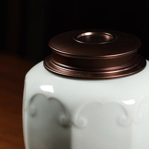 龙德堂陶艺 如意青瓷 茶叶罐(库存请咨询客服)