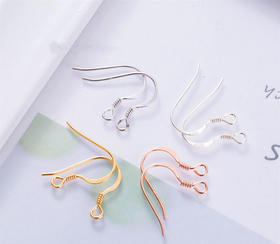 【上手】925纯银耳勾配件（4个装）