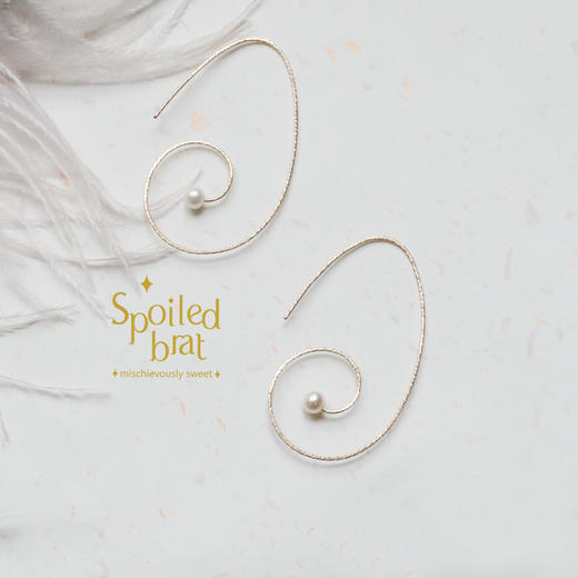 spoiledbrat jewelry几何系列耳环（花纹款） 商品图0