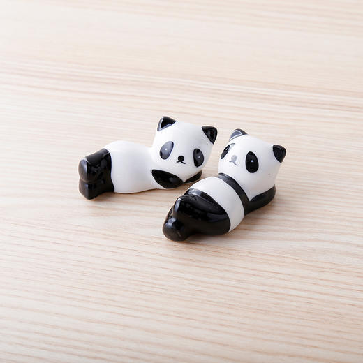 【熊猫筷架4件套】熊猫萌物筷架筷枕餐厅创意个性筷子公架可爱卡通熊猫筷托 商品图3
