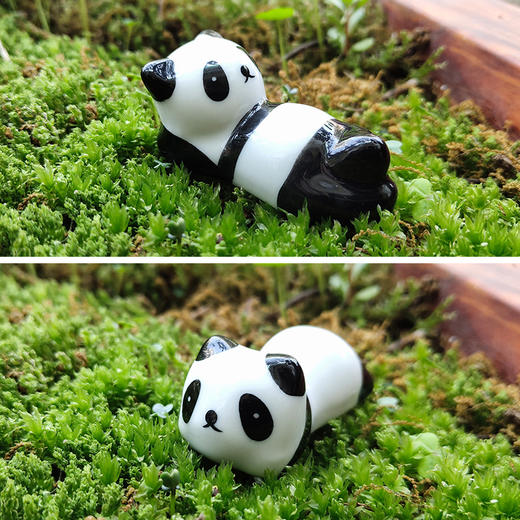 【熊猫筷架4件套】熊猫萌物筷架筷枕餐厅创意个性筷子公架可爱卡通熊猫筷托 商品图5