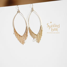 spoiledbrat jewelry几何流苏耳环