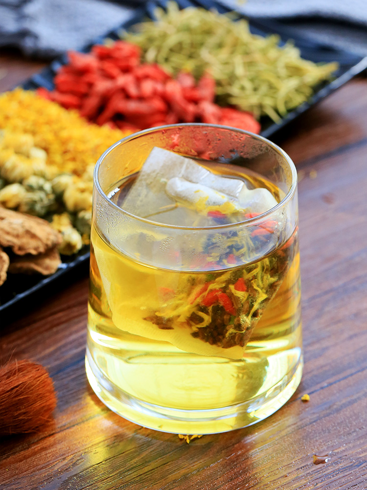 牛蒡根菊花枸杞决明子茶金银花桂花花茶组合养生茶熬夜