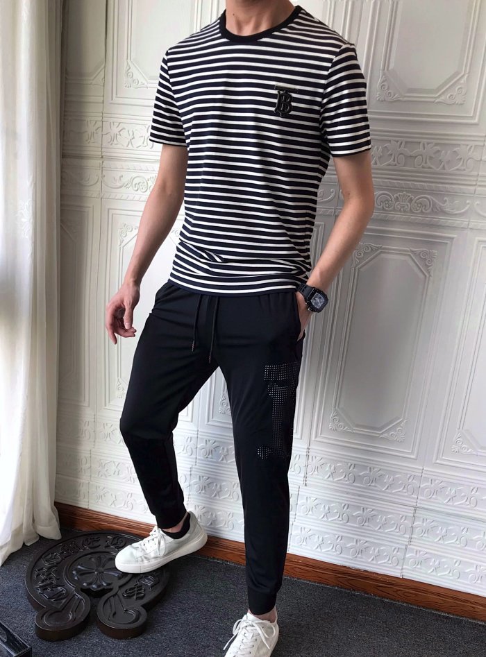 2020条纹限量款!冰氧莱卡新面料 bt双层新标刺绣!