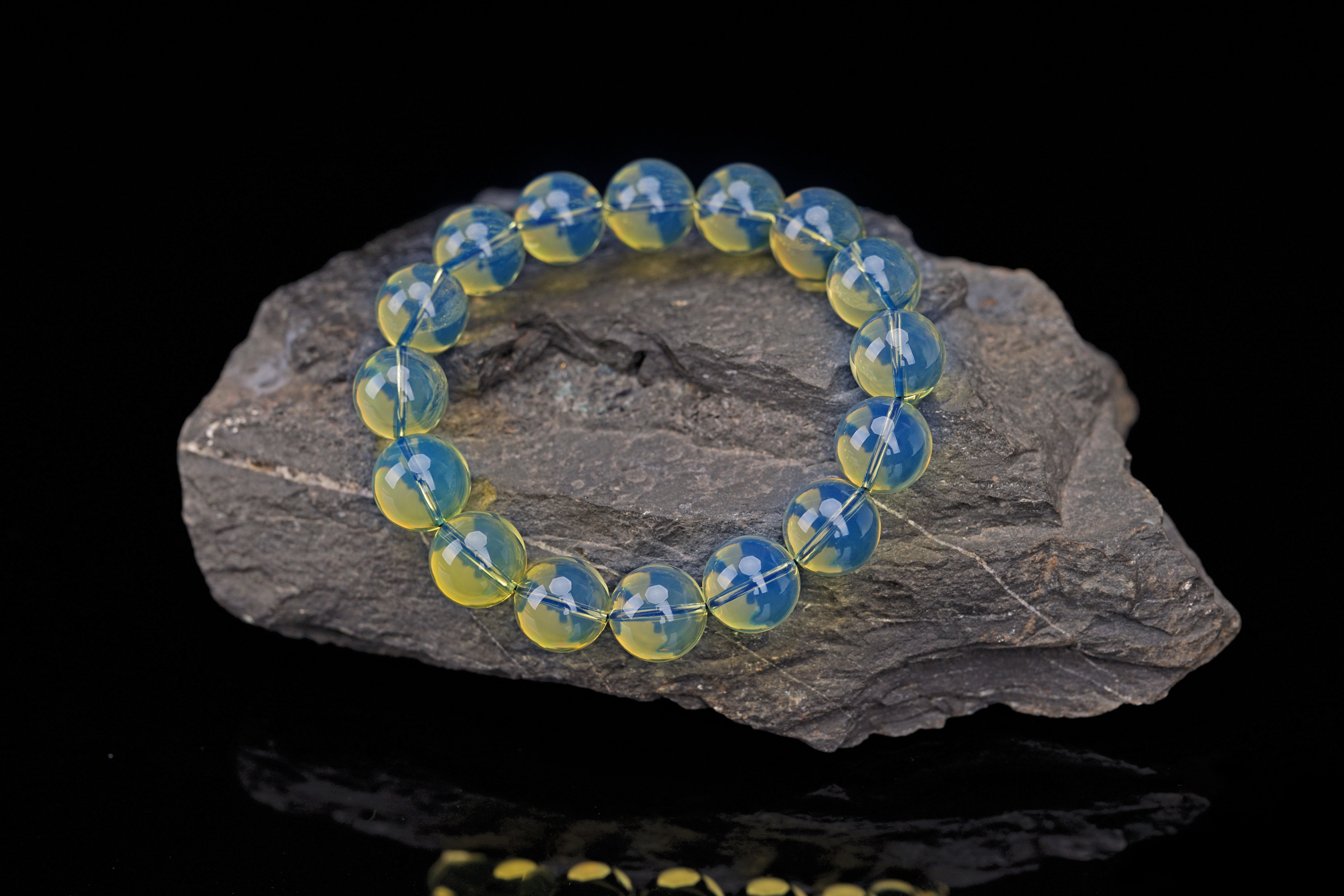 净·多米尼加极品蓝珀手串 定制款