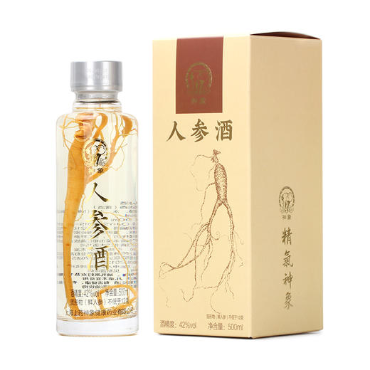 神象5年人参酒500ml*2瓶 装 送礼品袋 商品图0