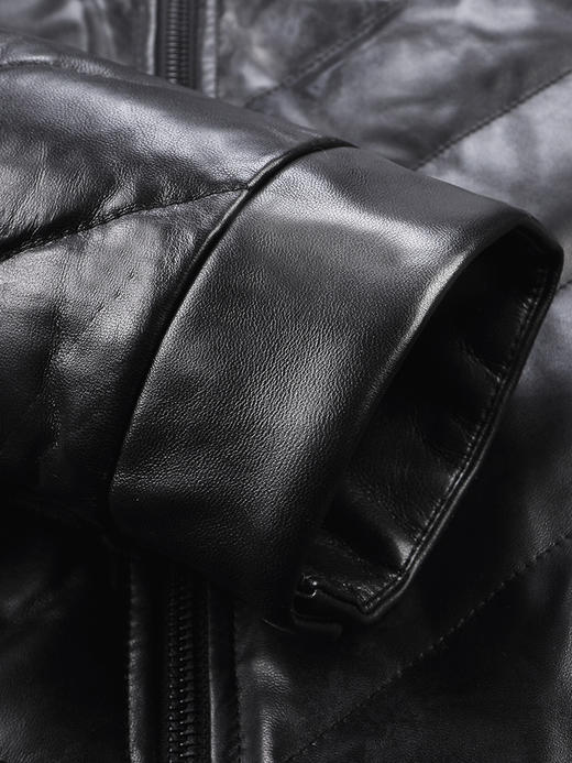 stava斯得雅真皮皮衣男羊皮修身潮青年短款机车夹克外套873b1193s