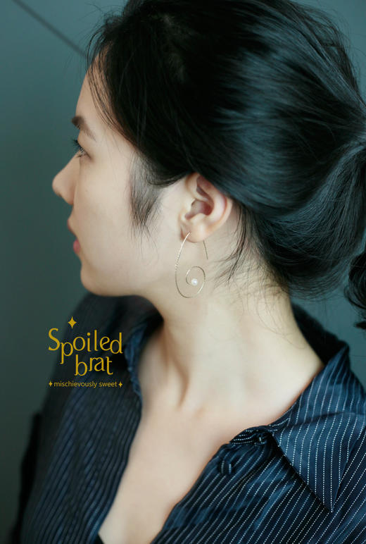 spoiledbrat jewelry几何系列耳环（花纹款） 商品图4