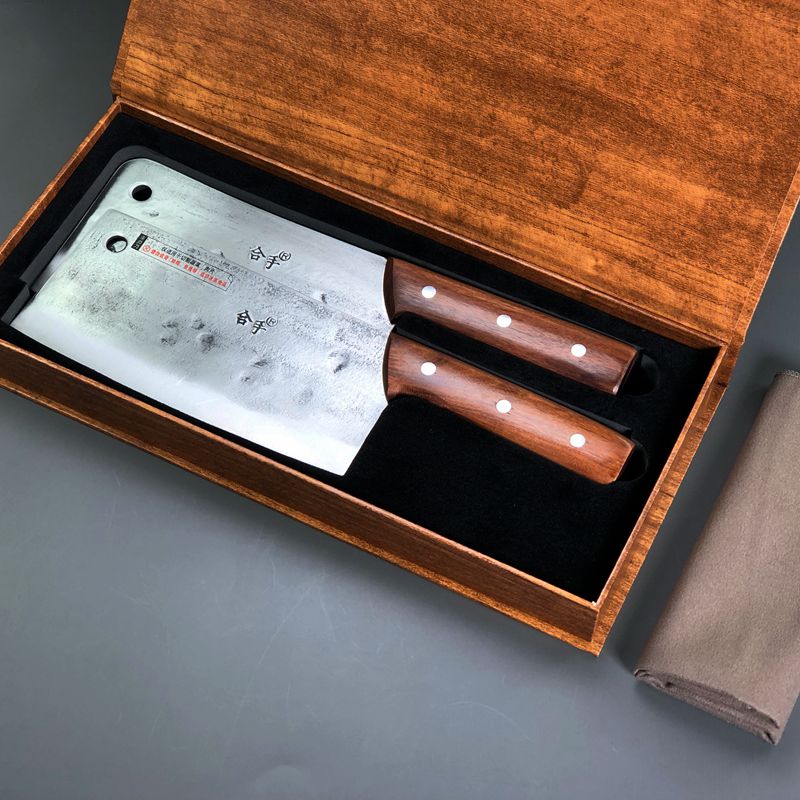 合手中华家刀文武双刀 | 手工锻造,锋利好用