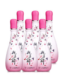 【泸州老窖酒名堂】22度 桃花醉（配制酒）时尚版 500ml *6