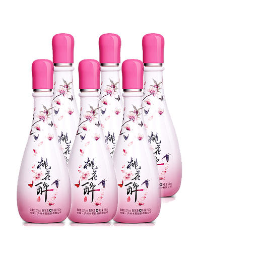 【泸州老窖酒名堂】22度 桃花醉（配制酒）时尚版 500ml *6 商品图0