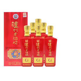 【泸州老窖形象店】52度 泸州老酒坊 红运开怀 625ml*6