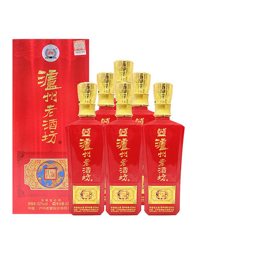 【泸州老窖形象店】52度 泸州老酒坊 红运开怀 625ml*6 商品图0