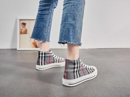 淘园严选【fashion系列】女款高帮板鞋帆布鞋薄款