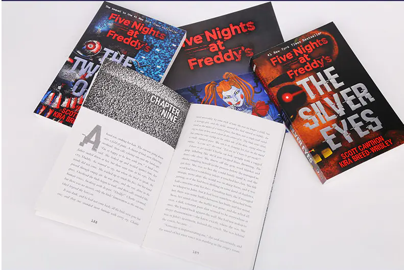 Five Nights At Freddy S Silver Eyes 3册套装玩具熊五夜后宫银眼扭曲档案五夜惊魂英文原版英文小说