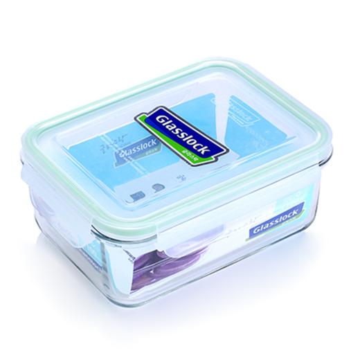 Glasslock进口保鲜盒微波炉烤箱耐热便当盒长方形钢化玻璃饭盒 商品图0