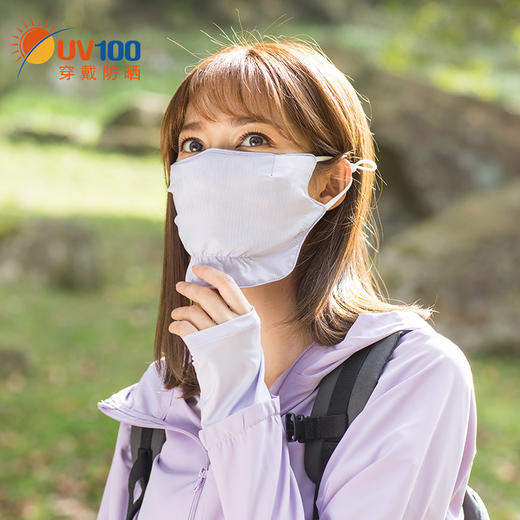uv100夏季防晒口罩透气薄款防紫外线户外骑车挂耳式遮阳面罩20320