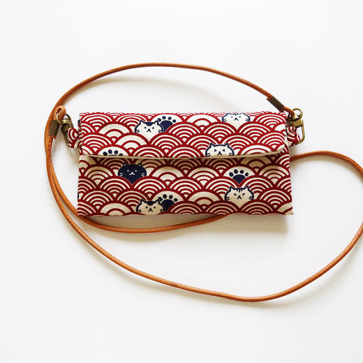 HUJI祤集Comfy斜挎包插画祥云猫猫 商品图0