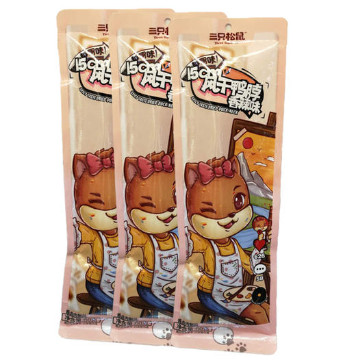 三只松鼠风干鸭脖香辣味60g 商品图0