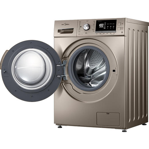 美的滚筒洗衣机 md80-1431dg 摩卡金 门摩卡金 滚筒洗干一体机 220v 1