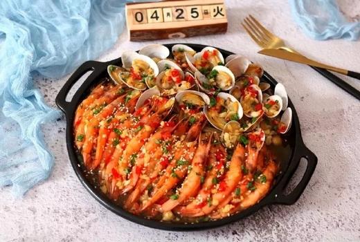 蒜蓉金针菇烤花蛤虾 商品图0