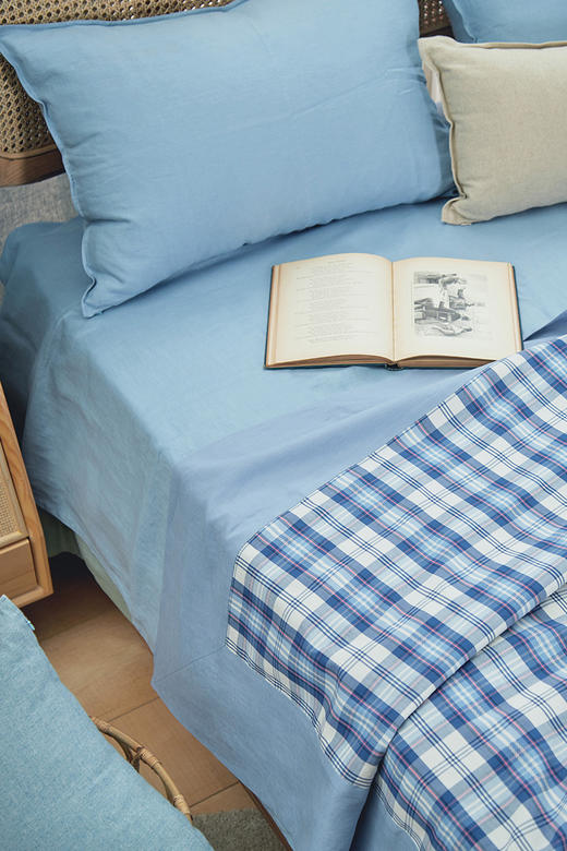 夏凉被空调盖毯亚麻盖毯可机洗水洗夏凉被 商品图3