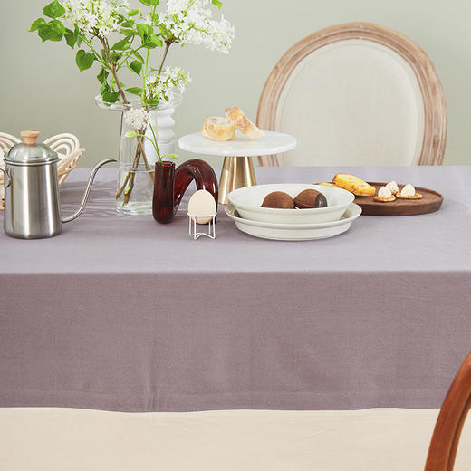 桌布布艺棉麻 日式北欧ins简约现代纯色茶几台布餐桌布家用长方形 商品图2