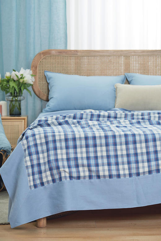 夏凉被空调盖毯亚麻盖毯可机洗水洗夏凉被 商品图1