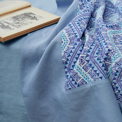 夏凉被空调盖毯亚麻盖毯可机洗水洗夏凉被 商品图3