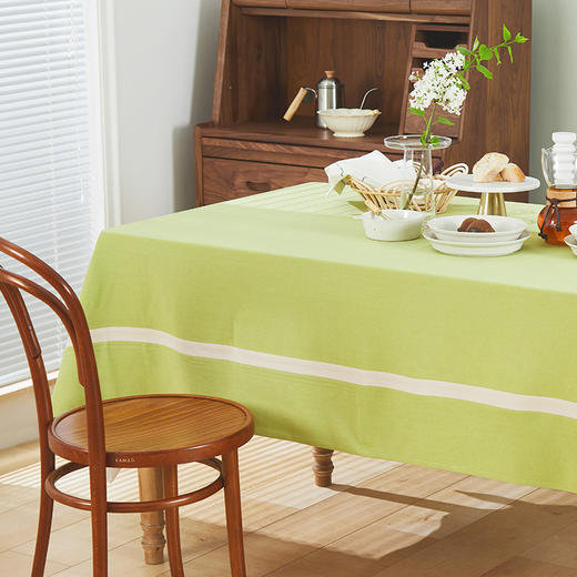 桌布布艺棉麻 日式北欧ins简约现代纯色茶几台布餐桌布家用长方形 商品图1