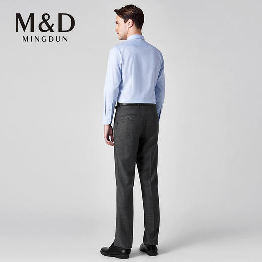 M&D/名盾男裤正装西裤春夏新款透气修身无褶男士长裤 商品图2