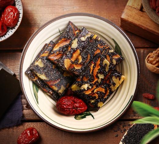 阿胶核桃黑芝麻糕 蓝帽礼盒450克 商品图1