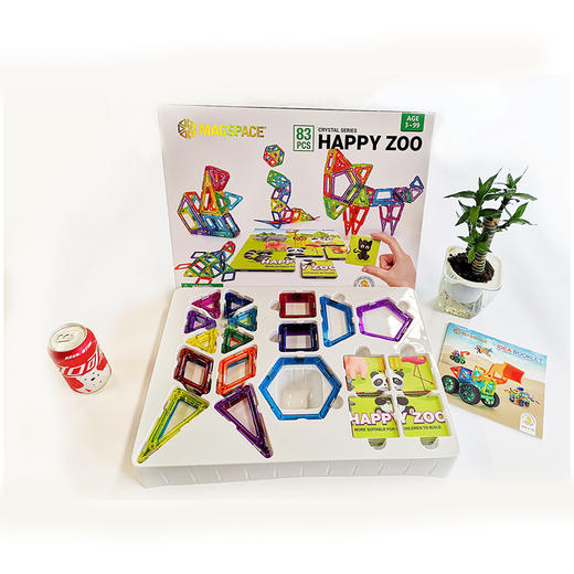 (Magspace) 83片动物园套装 三代水晶磁力片磁力片 商品图4