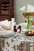 方桌布欧式田园餐桌布白描棉麻桌布 商品缩略图2