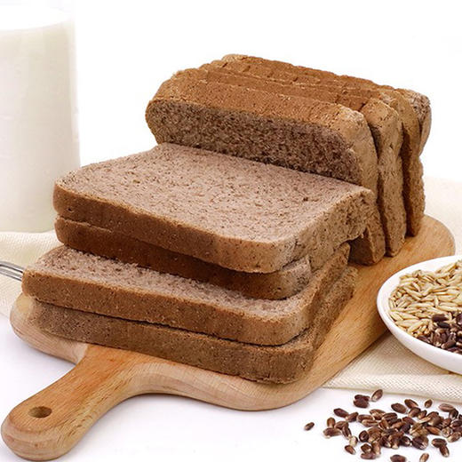 【黑麦吐司面包】低卡粗粮 减脂代餐 2斤/箱*2箱