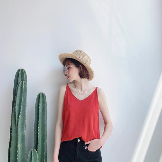 韩国设计针织吊带 商品图3