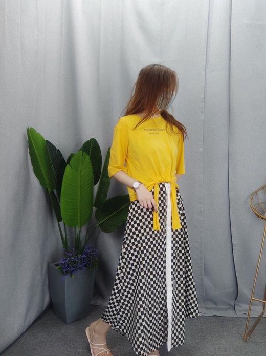 下女打板格仔半身裙7732 商品图2