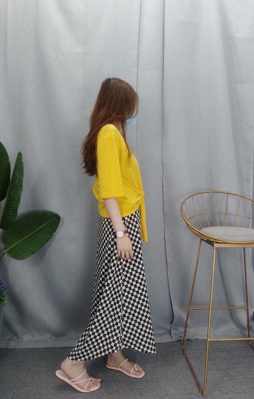 下女打板格仔半身裙7732 商品图1