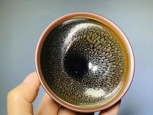 建盏【怀南.鹧鸪斑 】尺寸:8.55cm 作者:吴继旺