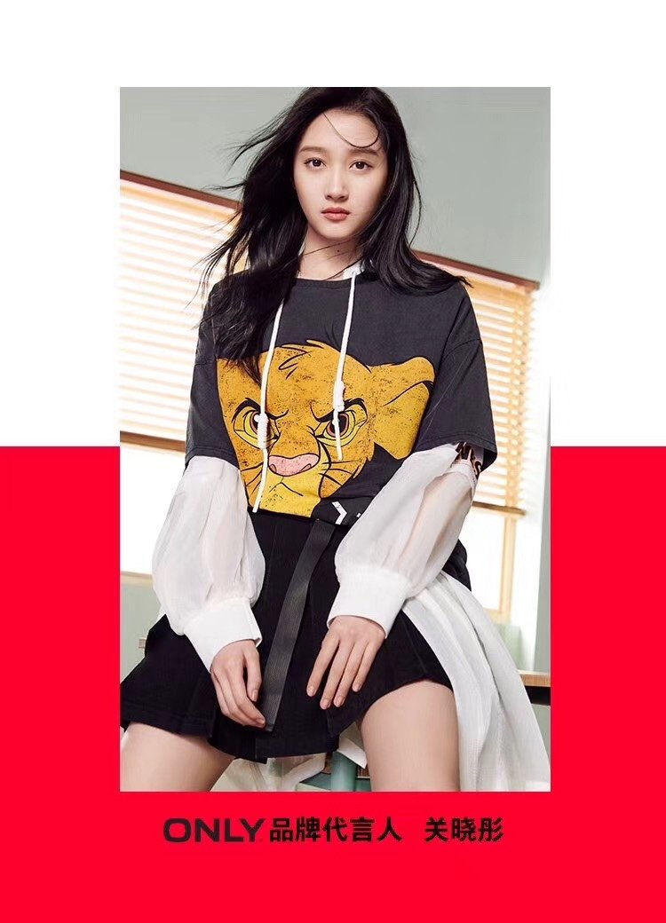 做旧感印花only迪士尼合作款t萌萌哒狮子王