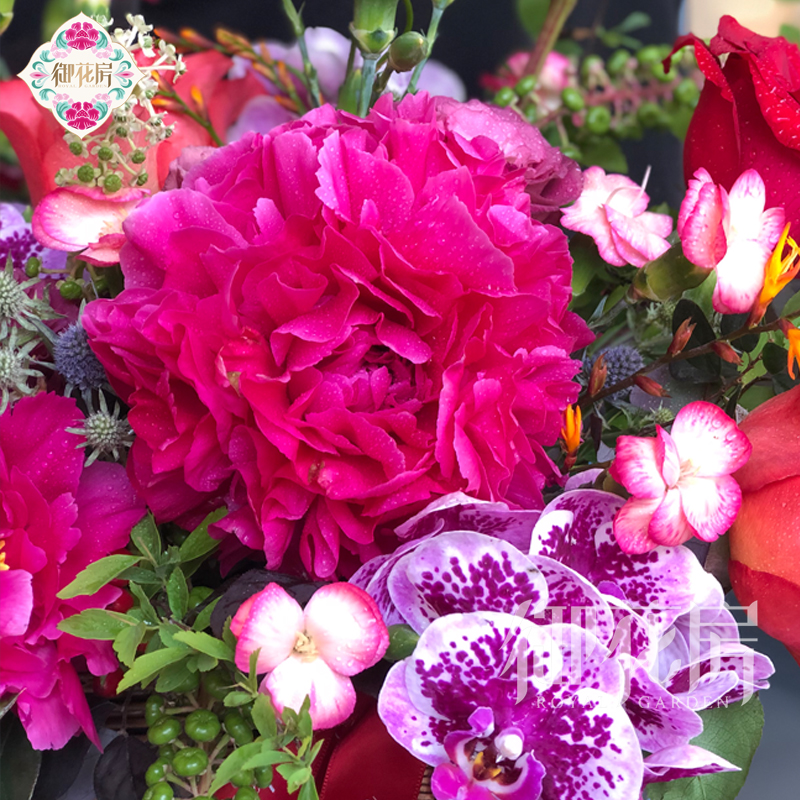 牡丹· 鲜花花篮