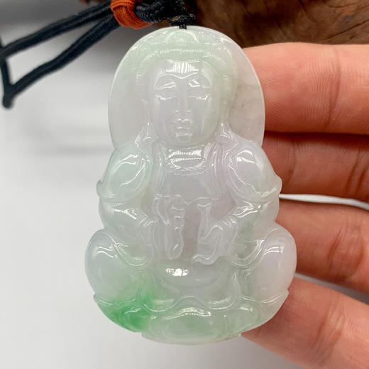 派瑞翡翠 翡翠观音 糯种 绿色 商品图2