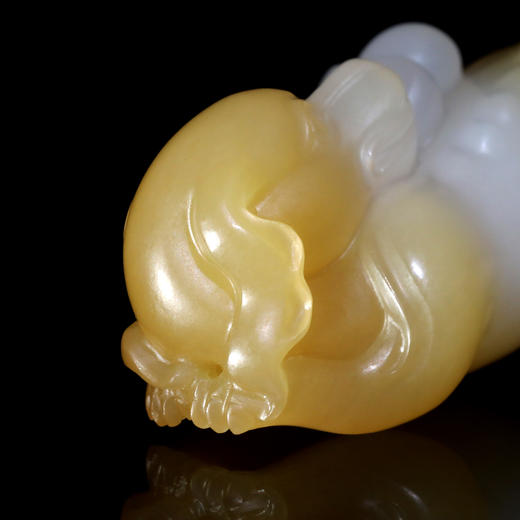 和田玉（羊脂玉）挂件--招财金毛   13.78g 商品图3